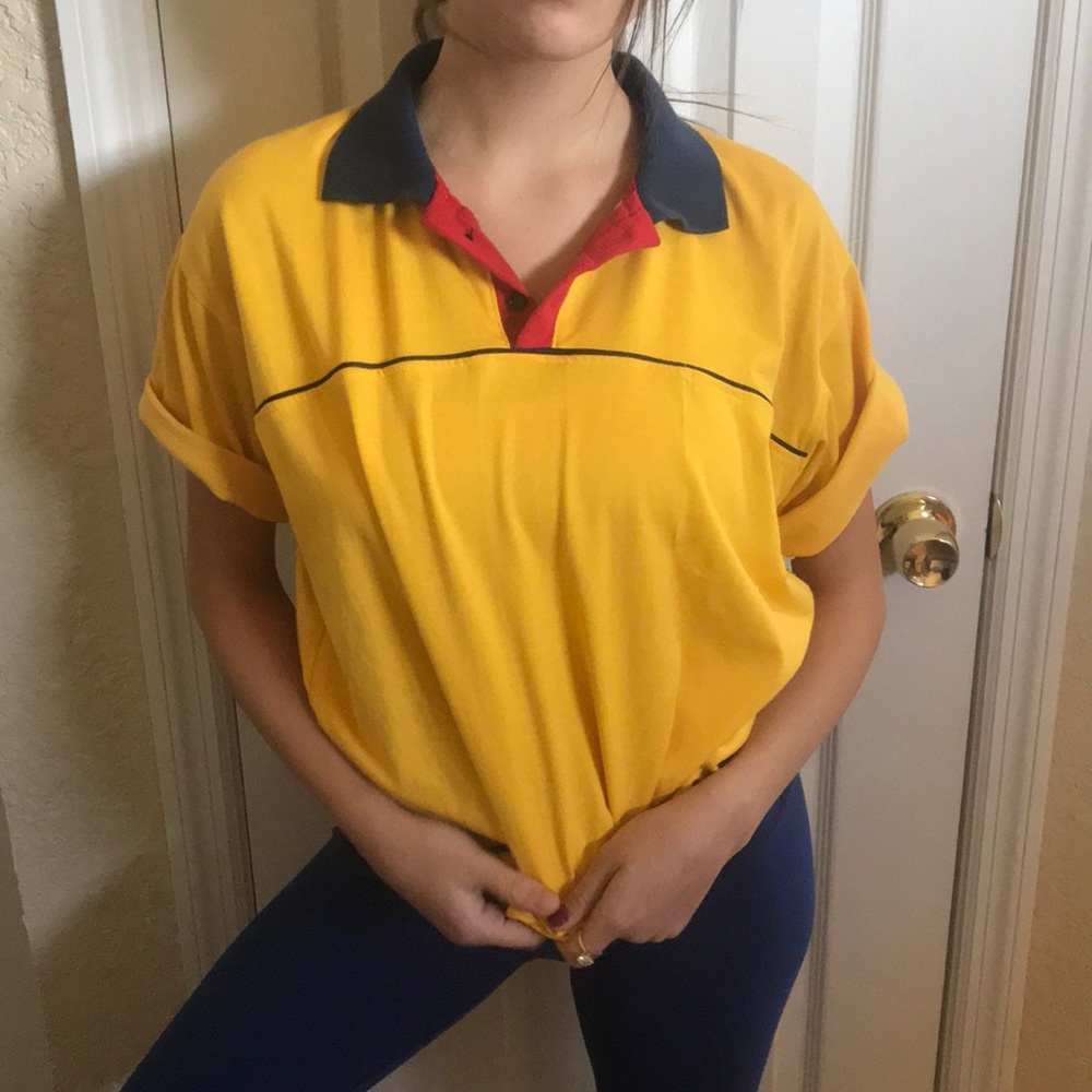 Multicolored vintage collared shirt